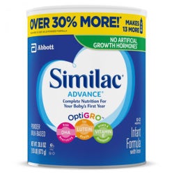 Similac® Advance® Unflavored 30.8 oz. Can Powder