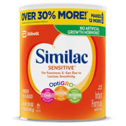 Similac Sensitive® Unflavored 29.8 oz. Can Powder