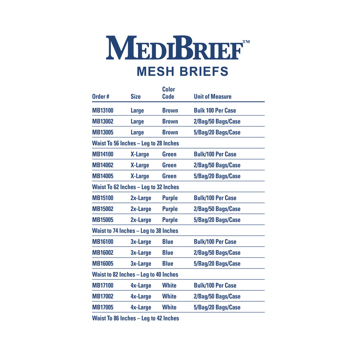 Medichoice Hospital Mesh Briefs Post Surgery/Maternity