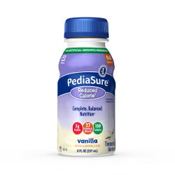 PediaSure® Reduced Calorie Vanilla Flavor 8 oz. Bottle Liquid