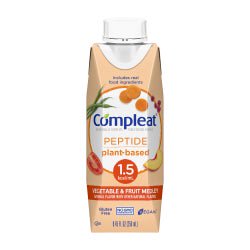 Compleat Peptide 1.5 Vegetable / Fruit Flavor Liquid 8.45 oz. Reclosable Carton