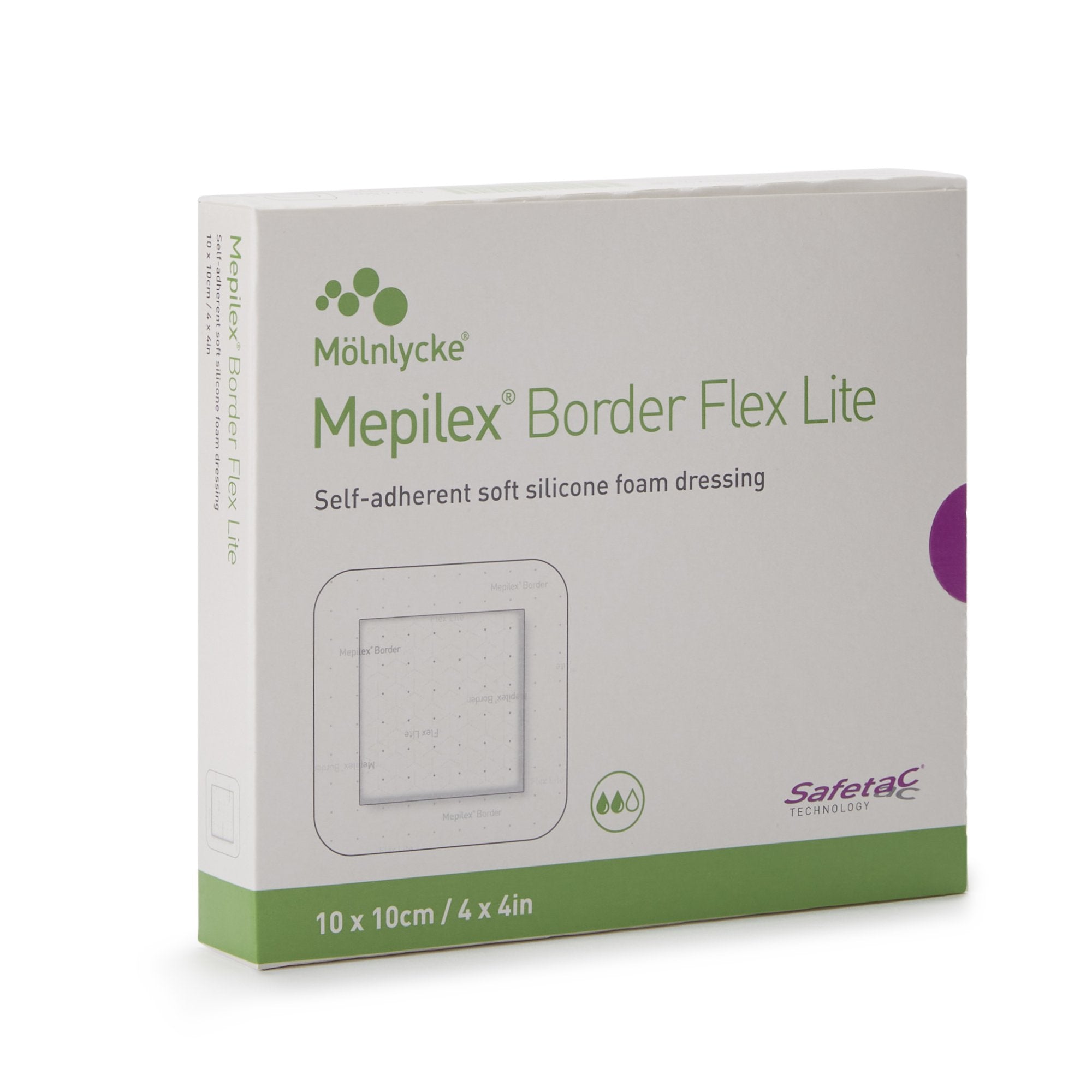 Mepilex® Border Flex Lite With Silicone Adhesive Square Sterile