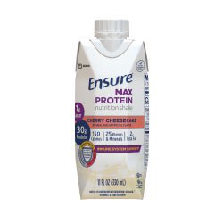 Ensure Max Protein Nutrition Shake Cherry Cheesecake Flavor Liquid 11 oz. Reclosable Carton