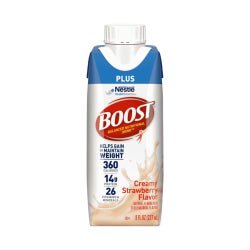 Boost Plus Creamy Strawberry Flavor Liquid 8 oz. Carton