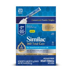 Similac® 360 Total Care® Unflavored 17.2 Gram Individual Packet Powder