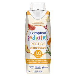 Compleat Pediatric Peptide 1.0 Vegetable / Fruit Medley 250 mL Reclosable Carton