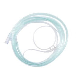 ETCO2 Nasal Cannula Salter-Style® Adult Curved Prongs 7 Foot Tubing Low Flow Rate