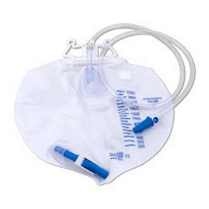 Standard Drainage Bag Vented With Double Hanger, Sample Port, 2000mL by Cardinal Health