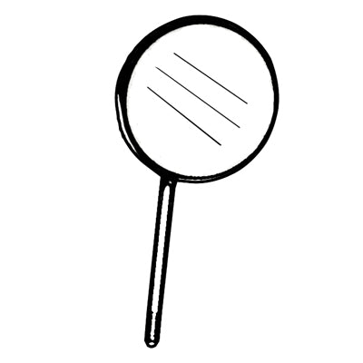 Front Surface Mouth Mirror Simple Stem 4 - 41-123