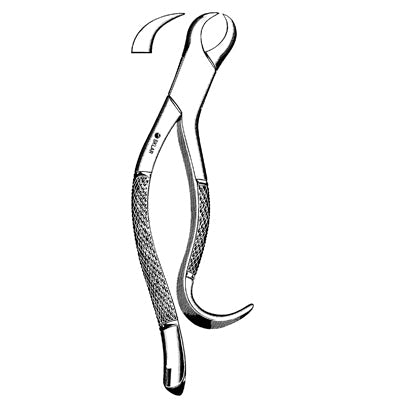 Lower 1St And 2Nd Molar Extracting Forcep 16 Hook Handle Horn Beak - 42-792