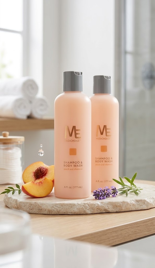 ME MediChoice Apricot Shampoo & Body Wash 4oz, 2PK (PC2802)