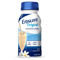 Ensure Original Therapeutic Nutrition Shake Vanilla Flavor Liquid 8 oz. Bottle