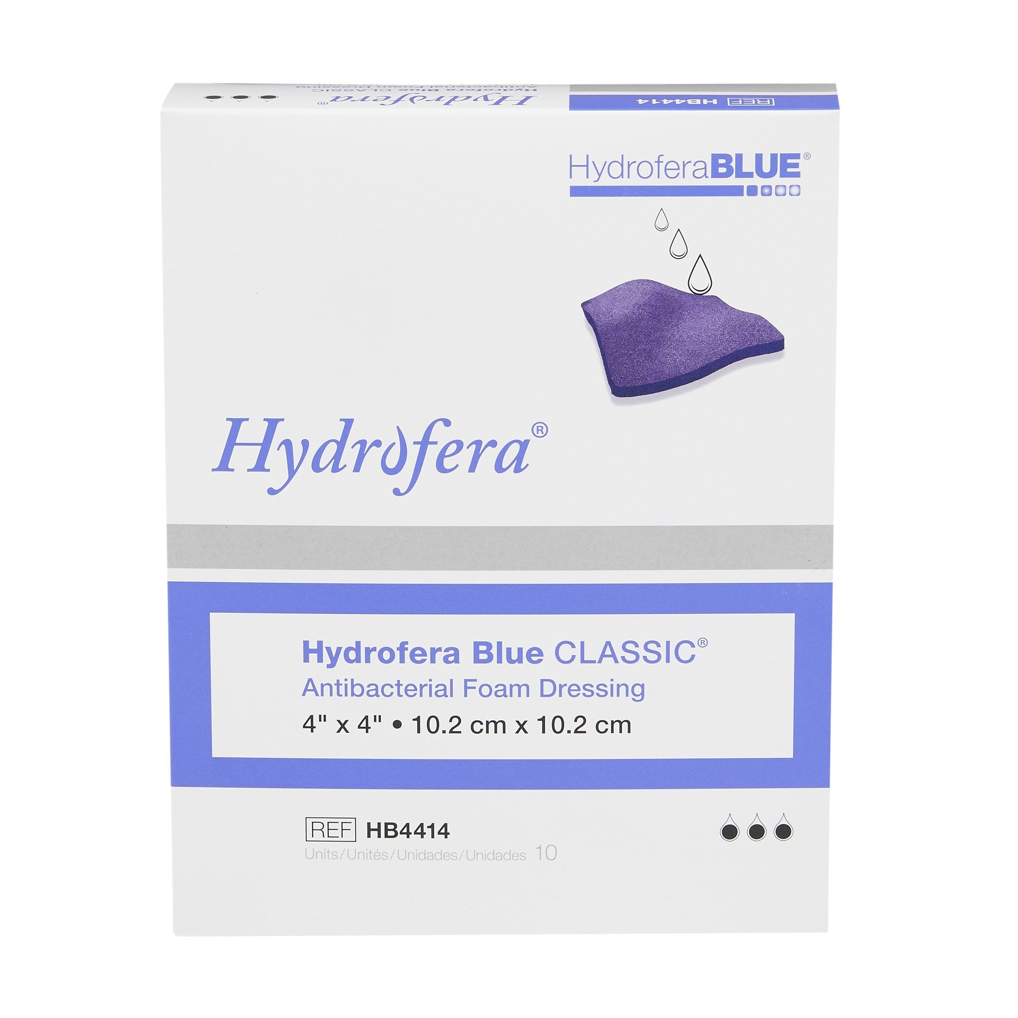 Hydrofera Blue®  Classic Antibacterial Foam Dressing Without Border
