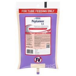 Peptamen 1.5 Unflavored Liquid 1000 mL Ready to Hang Prefilled Container