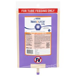 Isosource HN Unflavored Liquid 1000 mL Ready to Hang Prefilled Container