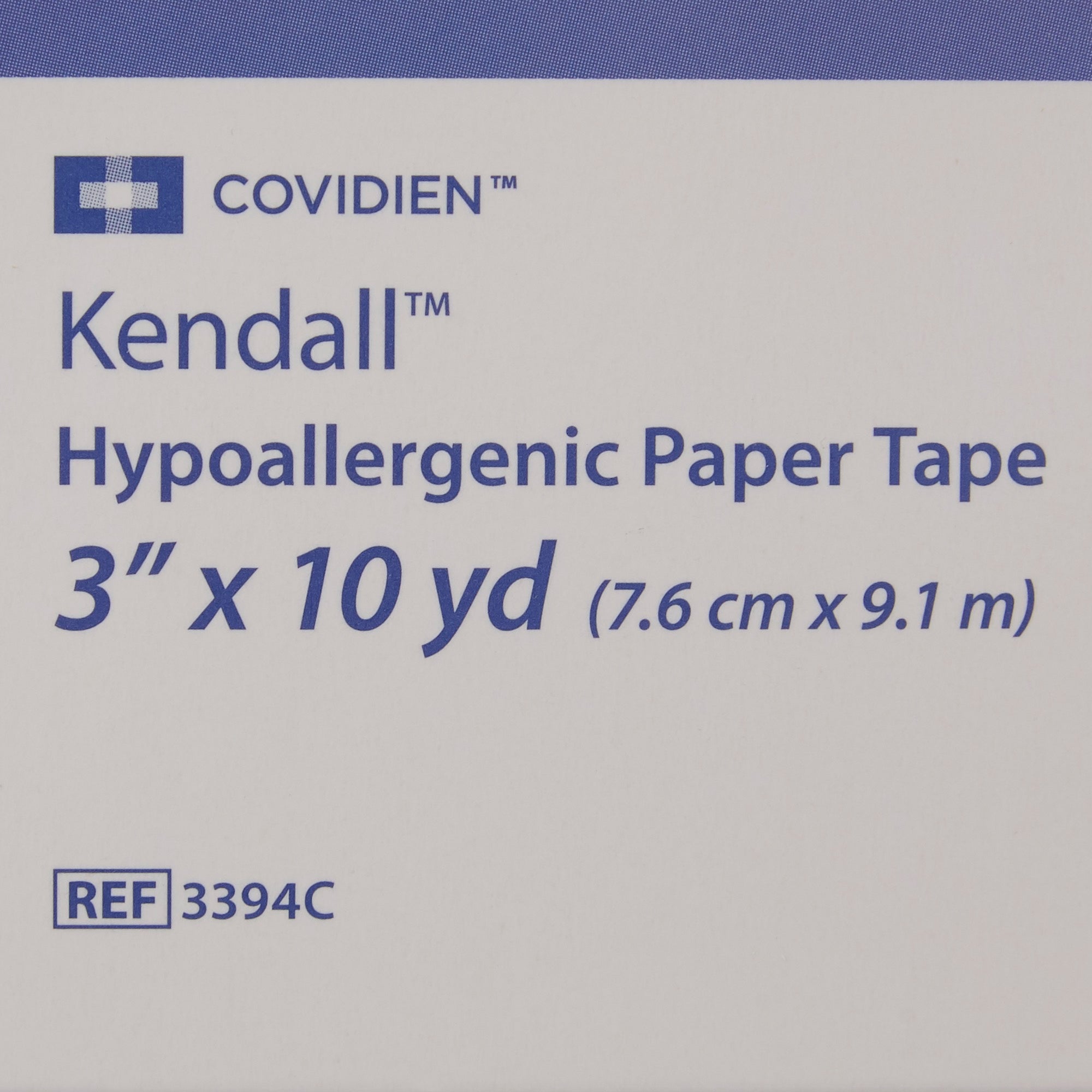 Kendall Hypoallergenic Paper Tape 3" x 10 yds.