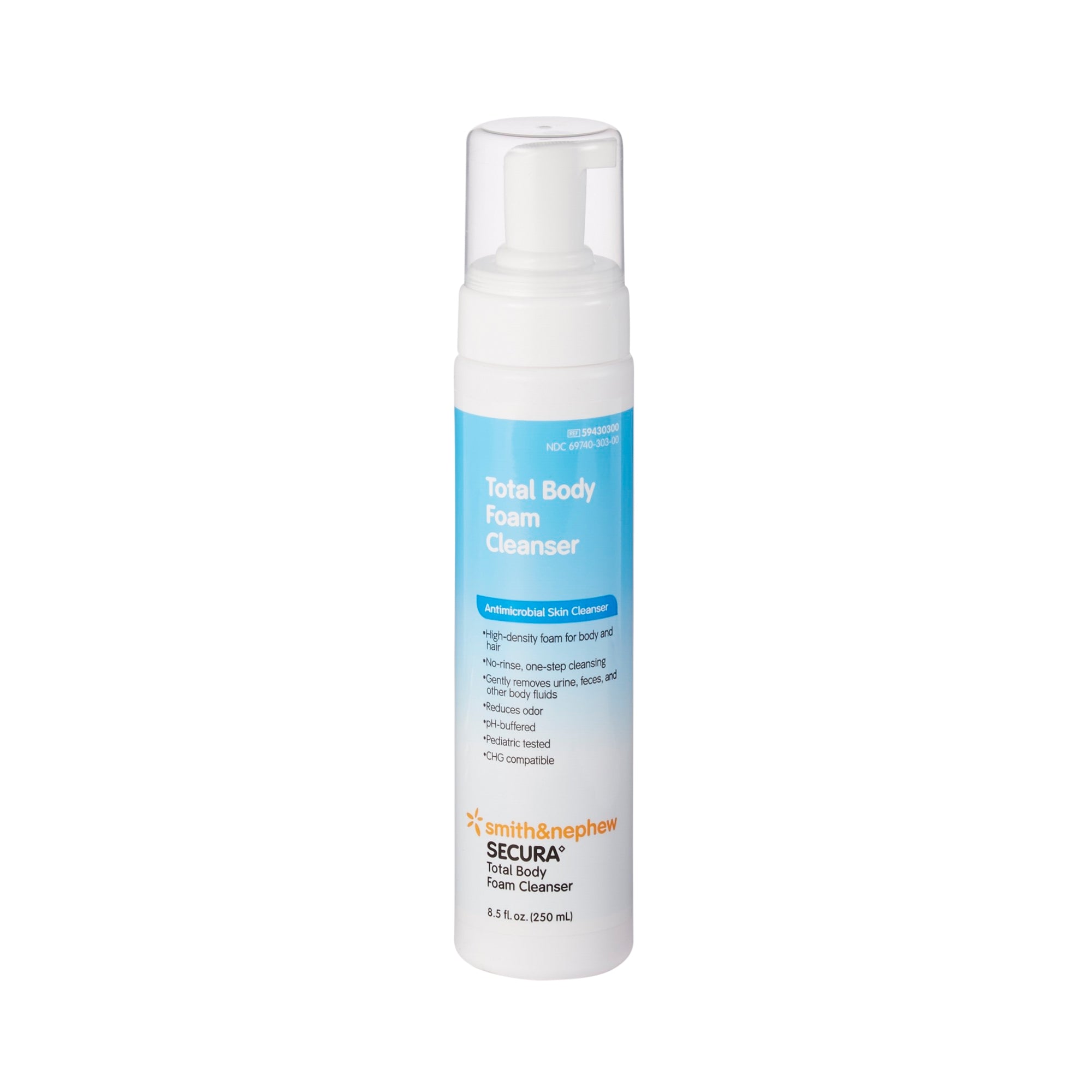 Secura™ Rinse-Free Antimicrobial Total Body Foam Cleanser