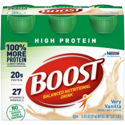 Boost High Protein Very Vanilla Flavor Liquid 8 oz. Bottle
