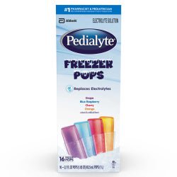 Pedialyte® Freezer Pops Grape / Blue Raspberry / Cherry / Orange Flavor 2.1 oz.