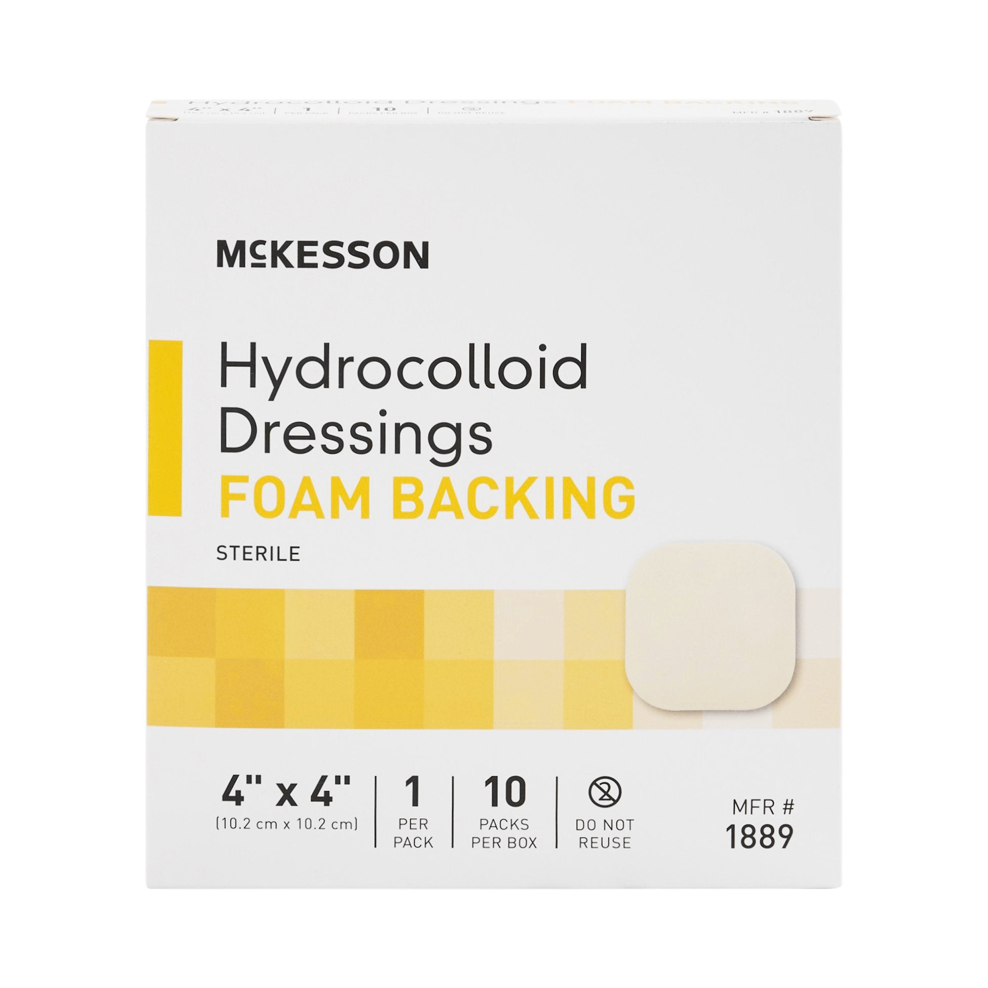 Hydrocolloid Dressing with Foam Back, Sterile, by Mckesson Medical