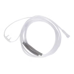 Nasal Cannula with Ear Cushion McKesson Adult Straight Prongs 7 Foot Tubing Low Flow Rate