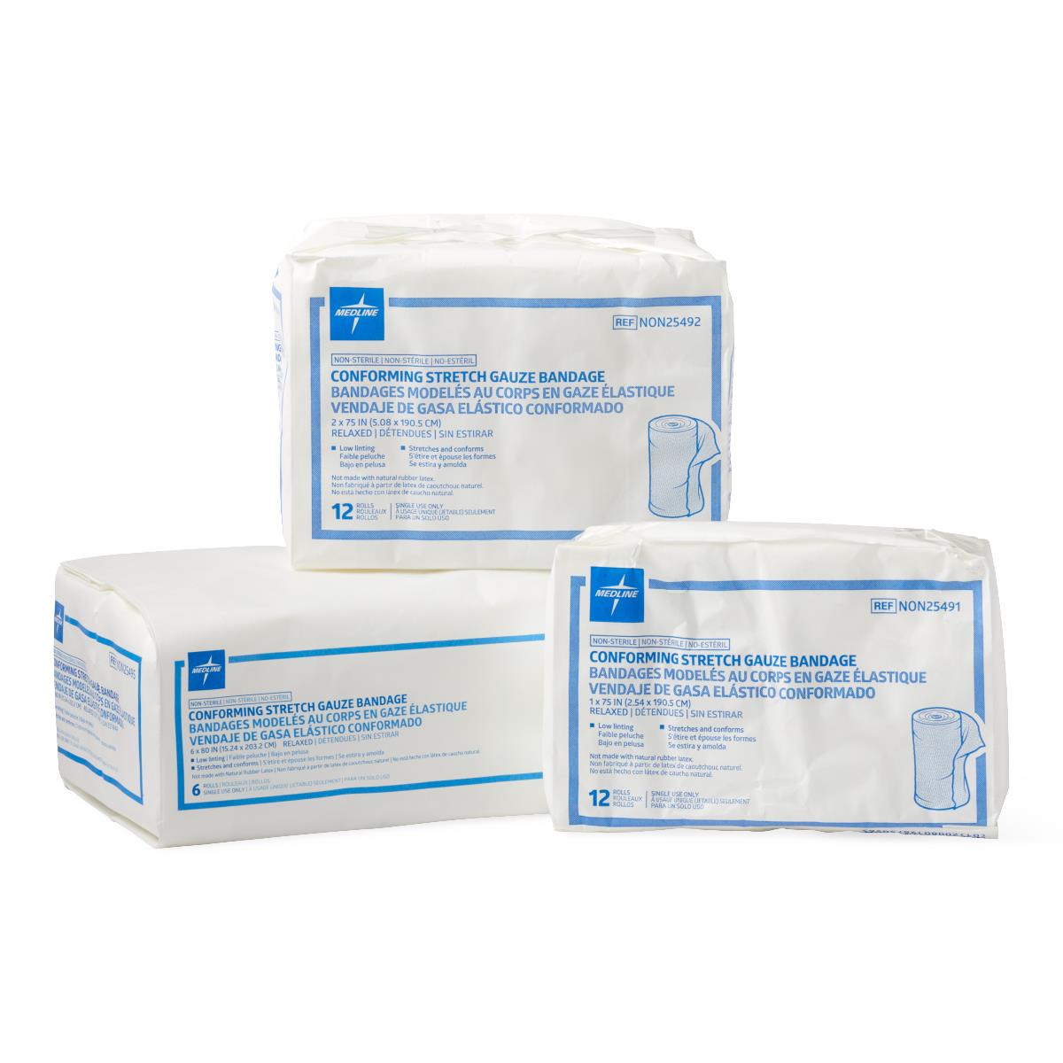 Conforming Stretch Gauze Bandages 4 X 75