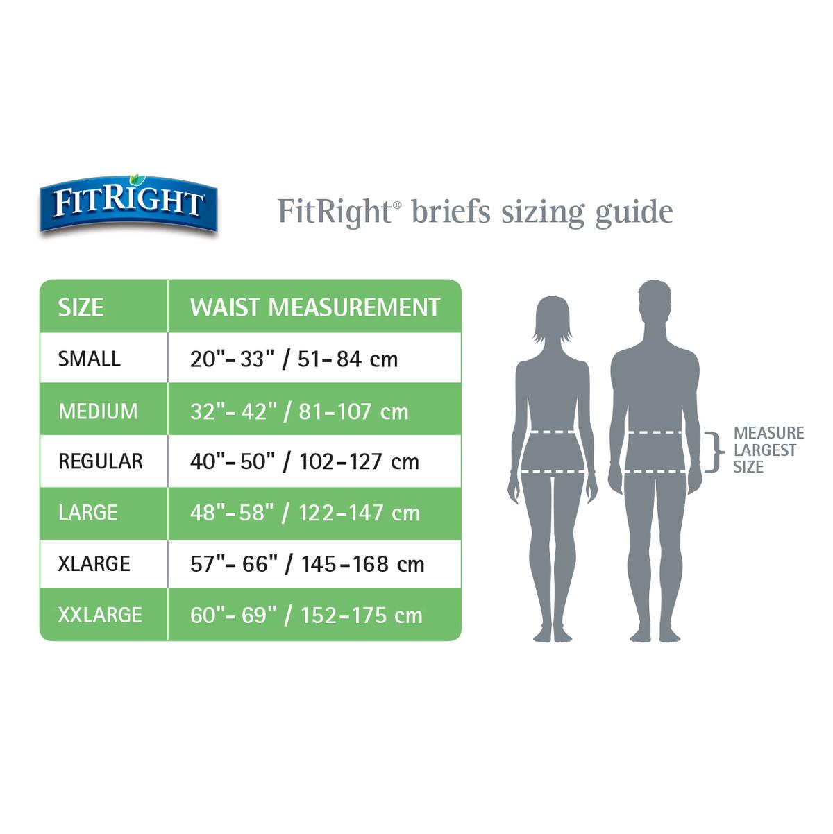Medline FitRight Extra Incontinence Briefs for Moderate Absorbency