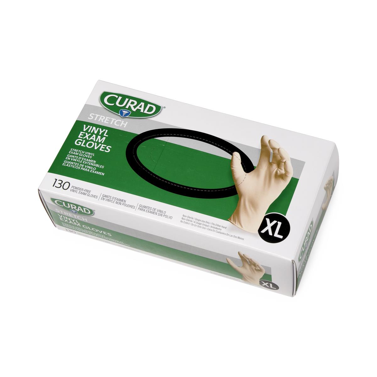 CURAD Stretch Vinyl Exam Gloves