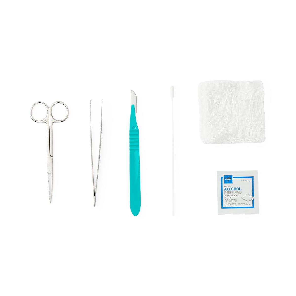 Tray Debridement W-Safety-Scalpel Latex free
