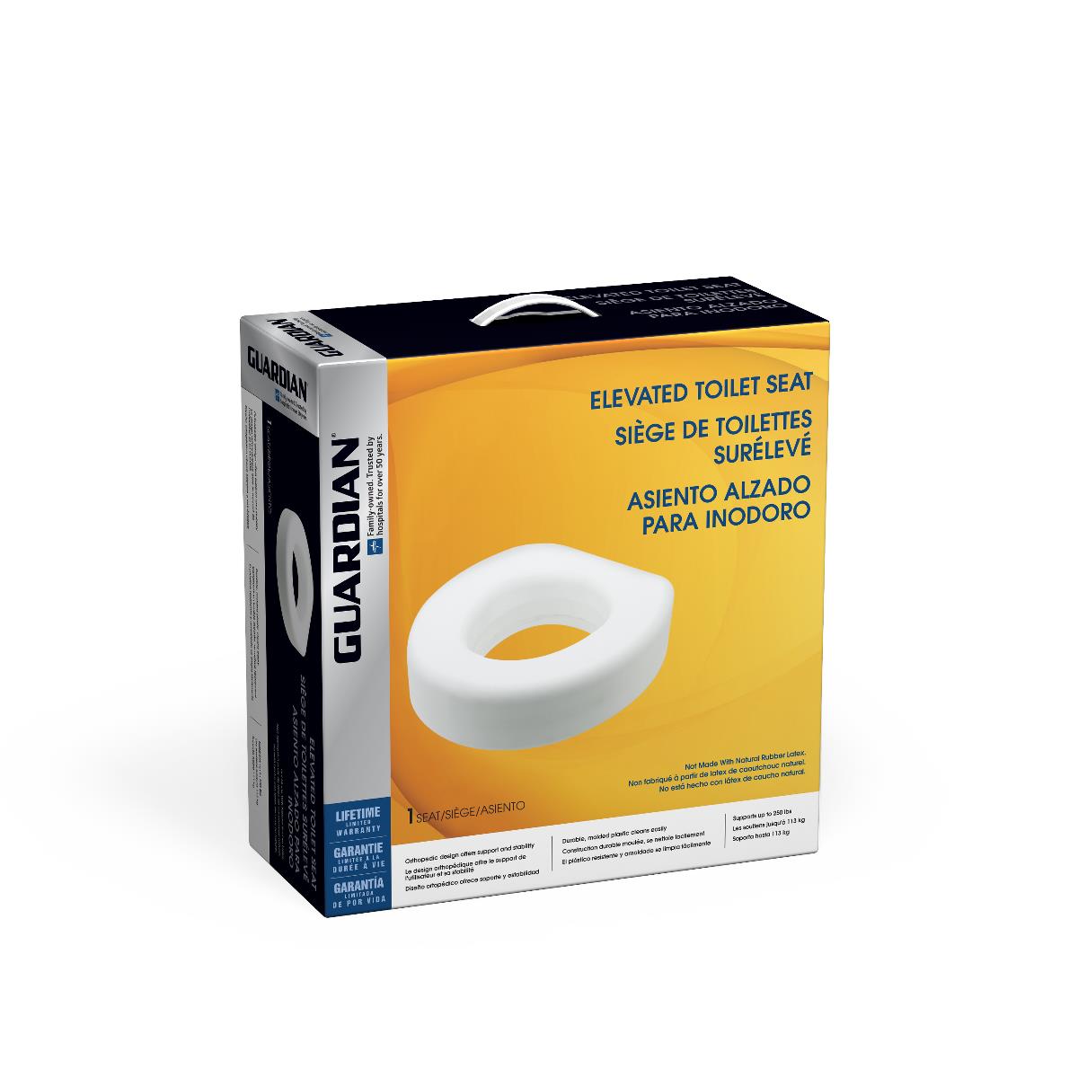 Contoured  5 inch Raised Toilet Seat