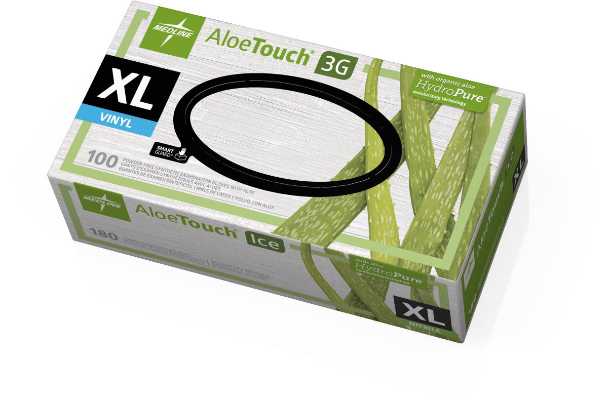 AloeTouch ICE Powder-Free Nitrile Exam Gloves
