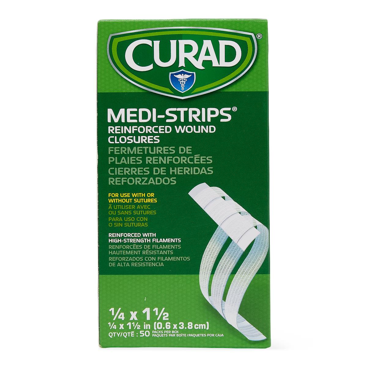 Medi-Strip Reinforced Wound Closures 1/4 X 1.5 INCH