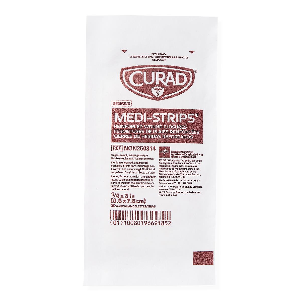 Strip Closure Wound Medi-Strip 1/4X3 INCH