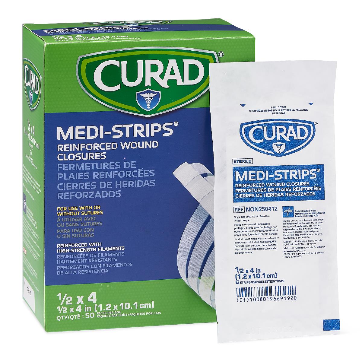 Strip Closure Wound Medi-Strip 1/2X4 INCH