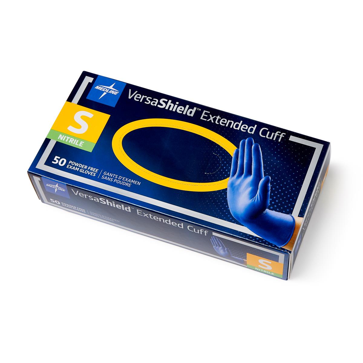 VersaShield Extended Cuff Powder-Free Nitrile Exam Gloves  500/CASE (VS711)