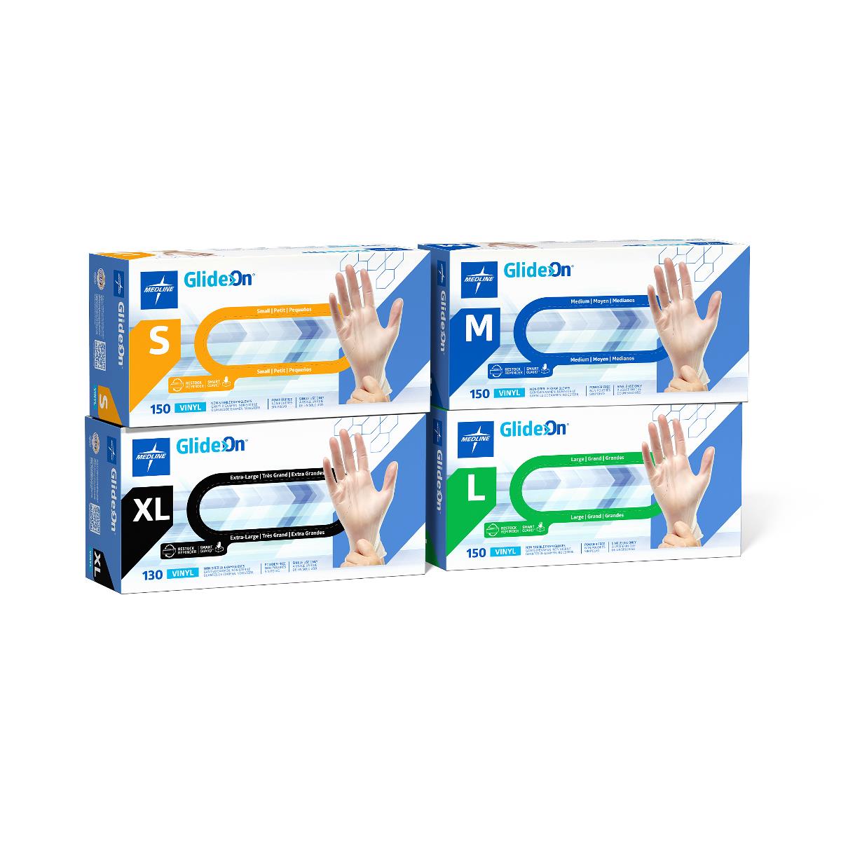 Glide-On Powder-Free Vinyl Exam Gloves