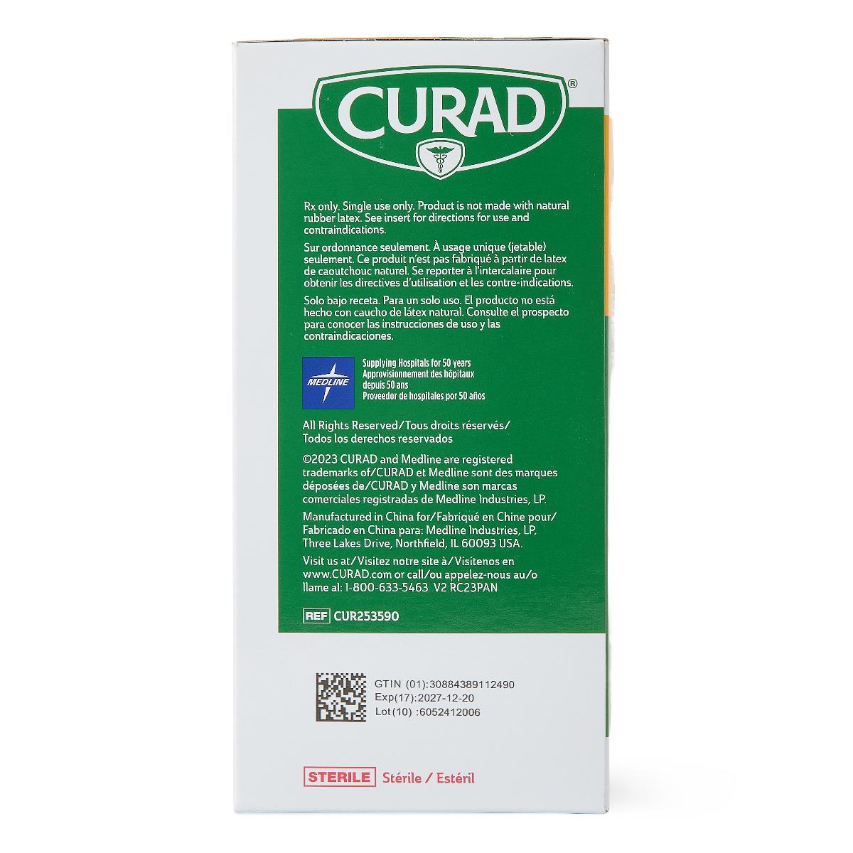 Medline Curad Sterile Xeroform Gauze (CUR253590H) 5x9. 1 EACH