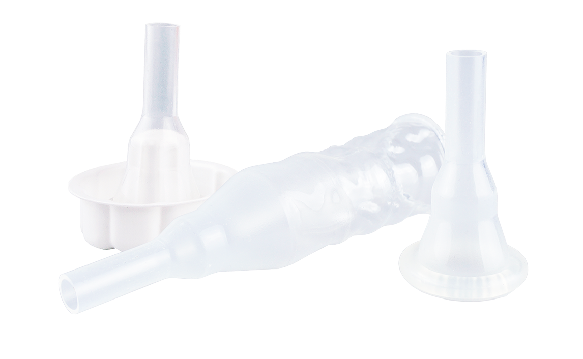 Male External Catheter TruCath® Self-Adhesive Silicone STANDARD ADHESIVE