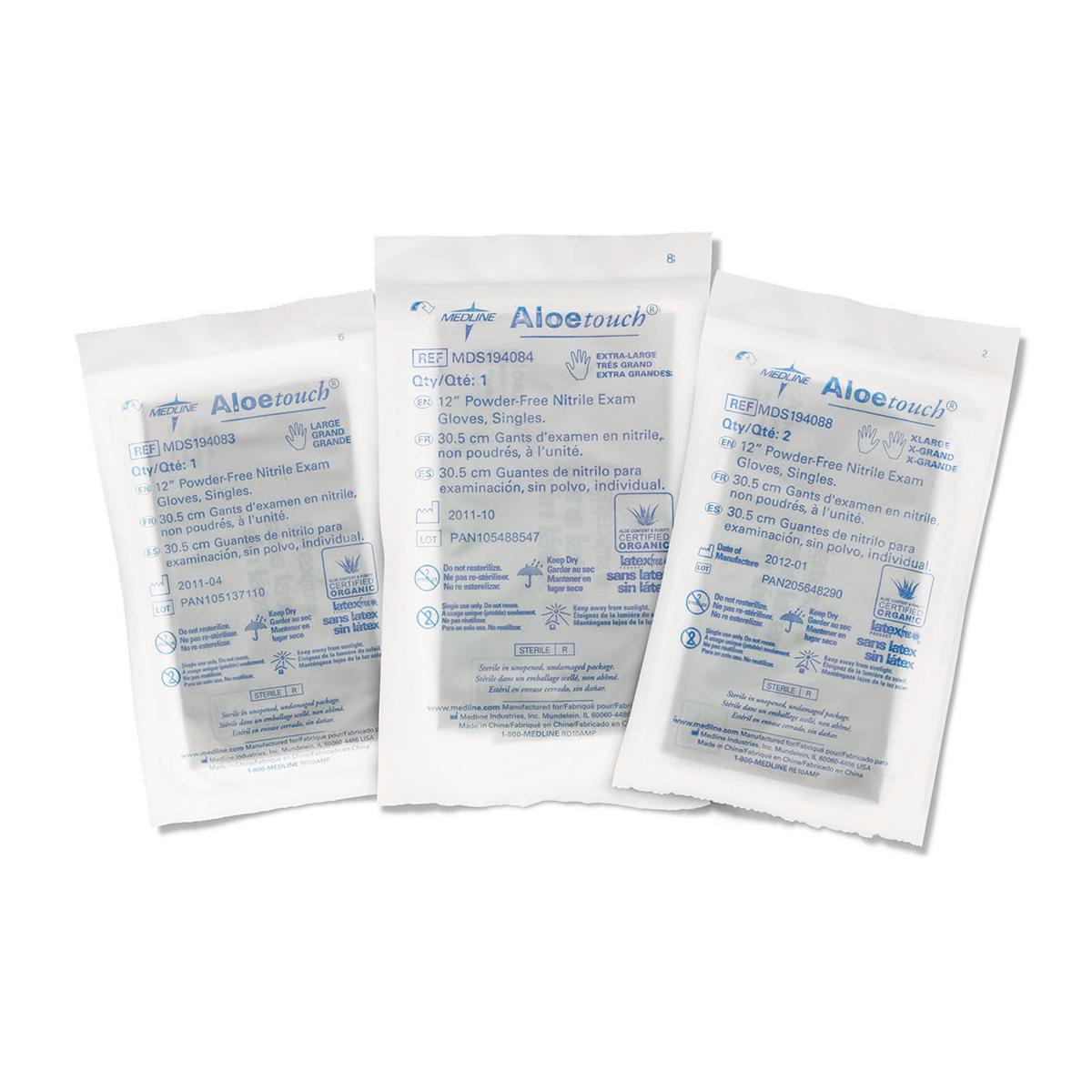 AloeTouch Sterile 12" Powder-Free Nitrile Exam Gloves