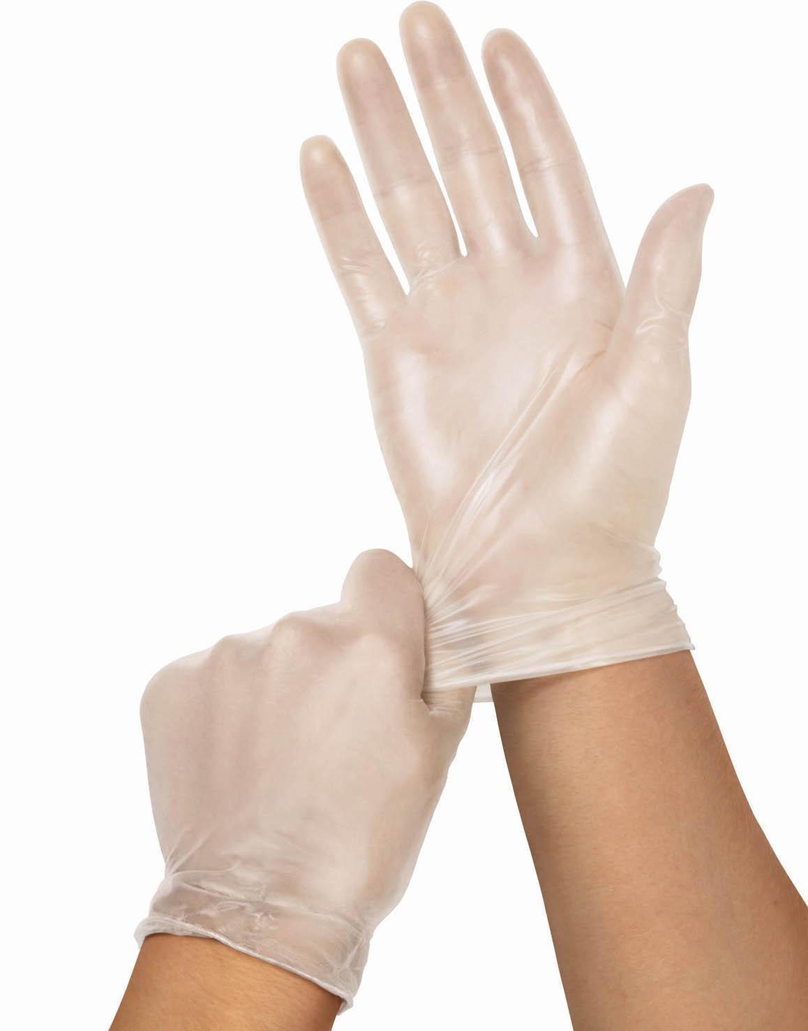 Powder-Free Clear Vinyl Exam Gloves