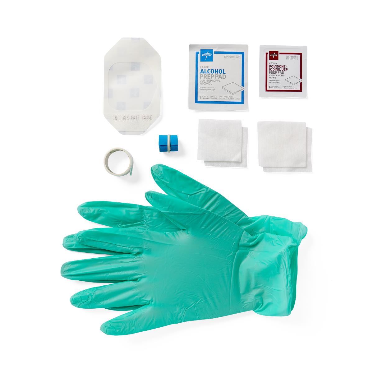 Kit Iv Start Transparent Dressing Gloves Latex free