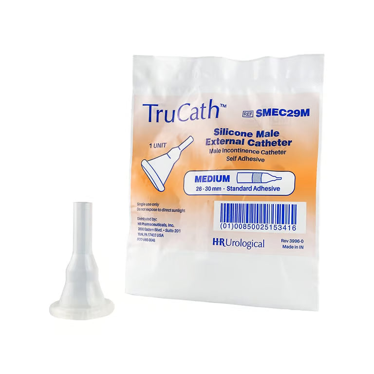 Male External Catheter TruCath® Self-Adhesive Silicone STANDARD ADHESIVE