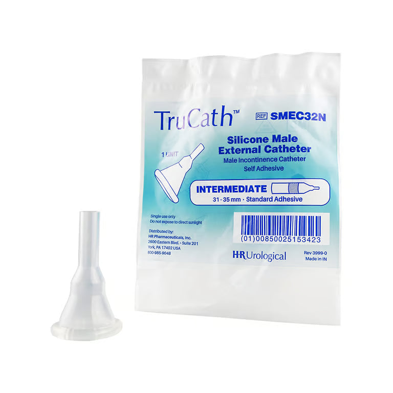 Male External Catheter TruCath® Self-Adhesive Silicone STANDARD ADHESIVE
