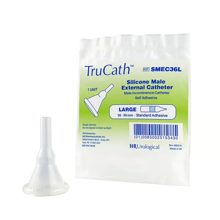 Male External Catheter TruCath® Self-Adhesive Silicone STANDARD ADHESIVE