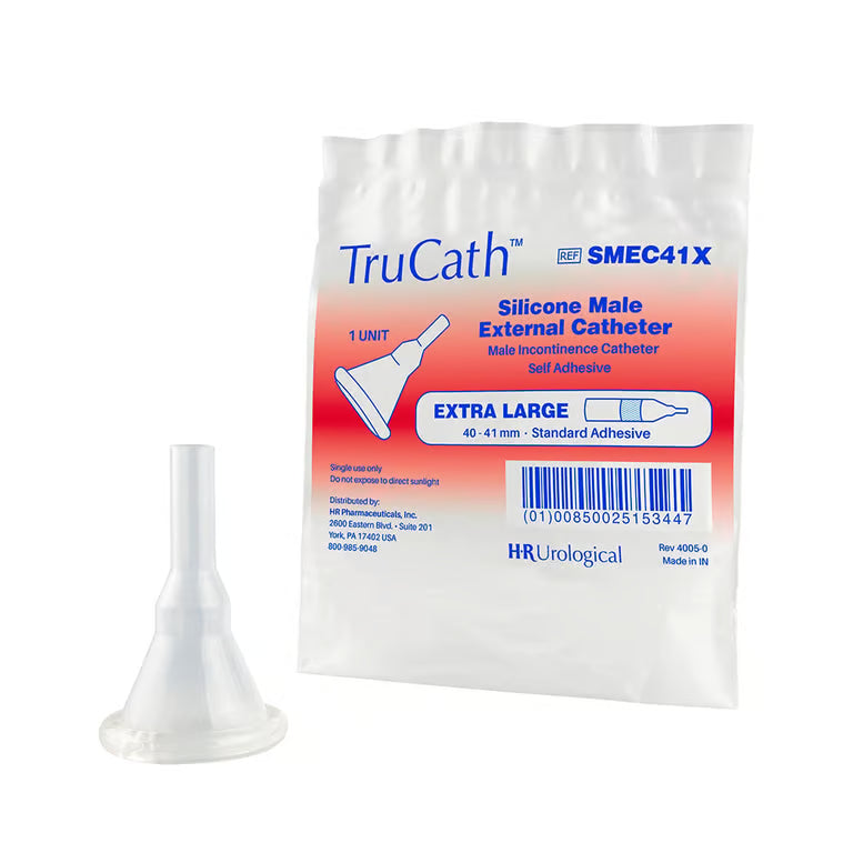 Male External Catheter TruCath® Self-Adhesive Silicone STANDARD ADHESIVE