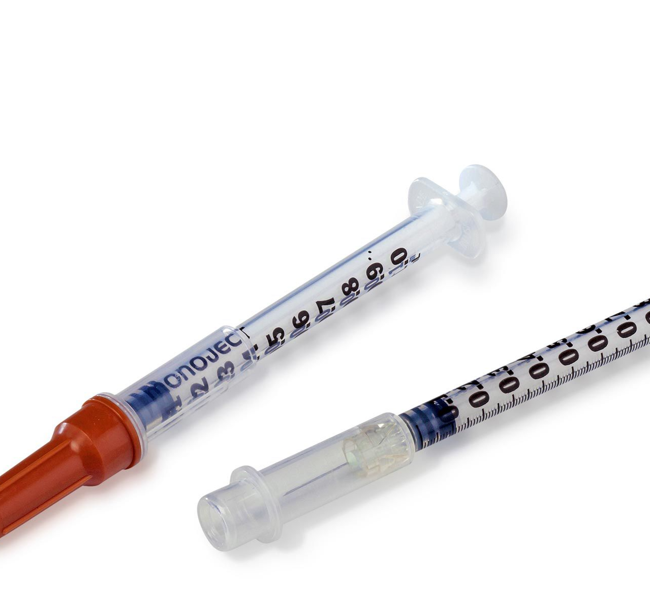 Monoject™ Insulin Safety Syringe  0.5ml with 29G x 1-2" Needle Length