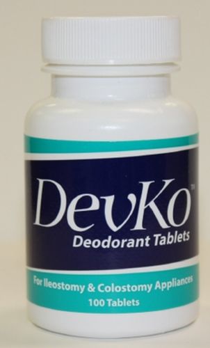 Devko™ Ostomy Pouch Deodorant, Charcoal, 100 Tablet