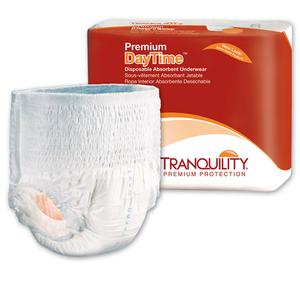 Premium DayTime™ Adult Disposable Absorbent Underwear, Latex-Free, XL (48"- 66", 210+ lb)
