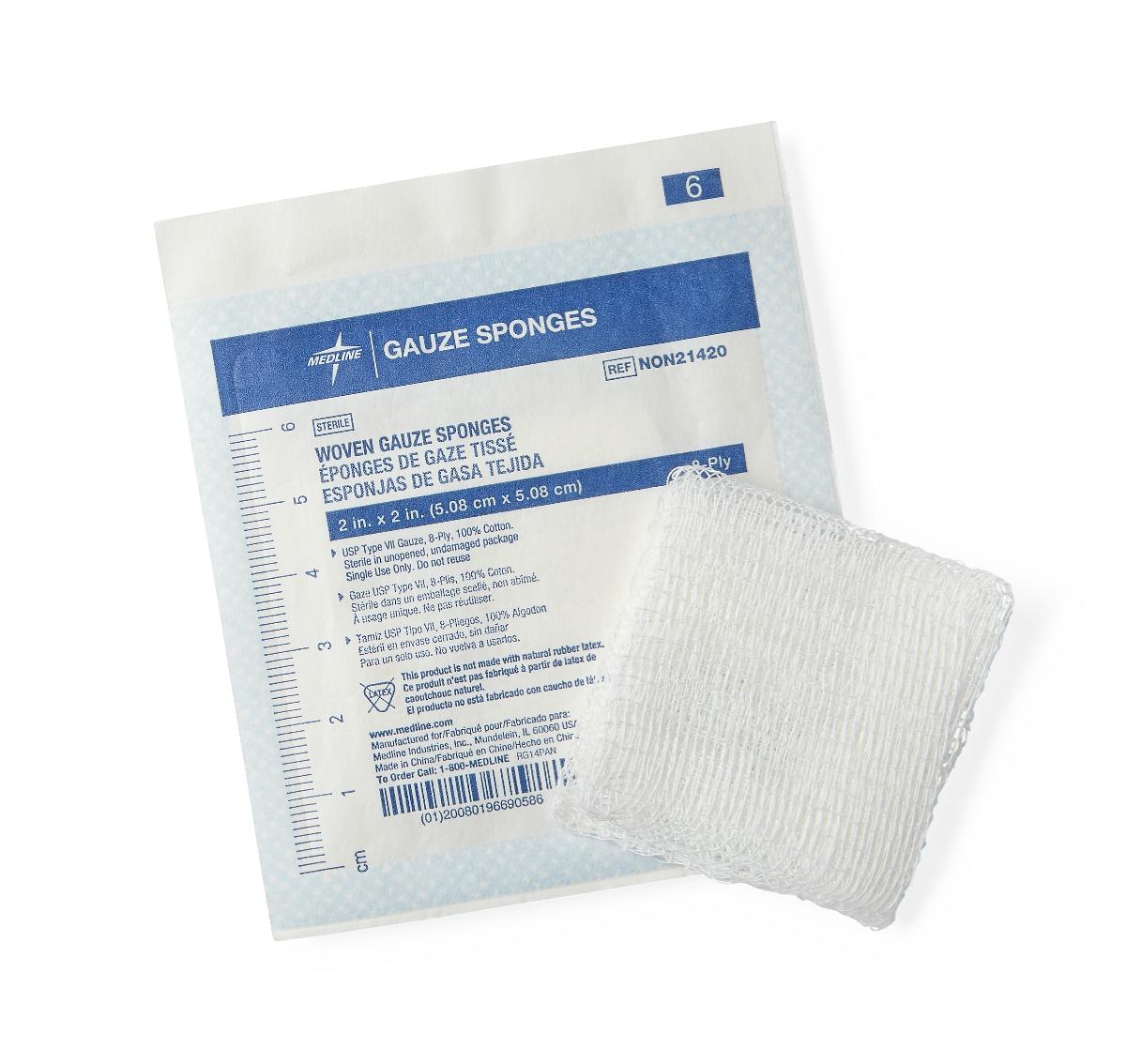 Buy JMS Ready-made Cotton Non-Sterile Swab Gauze Pads 12 Ply 300