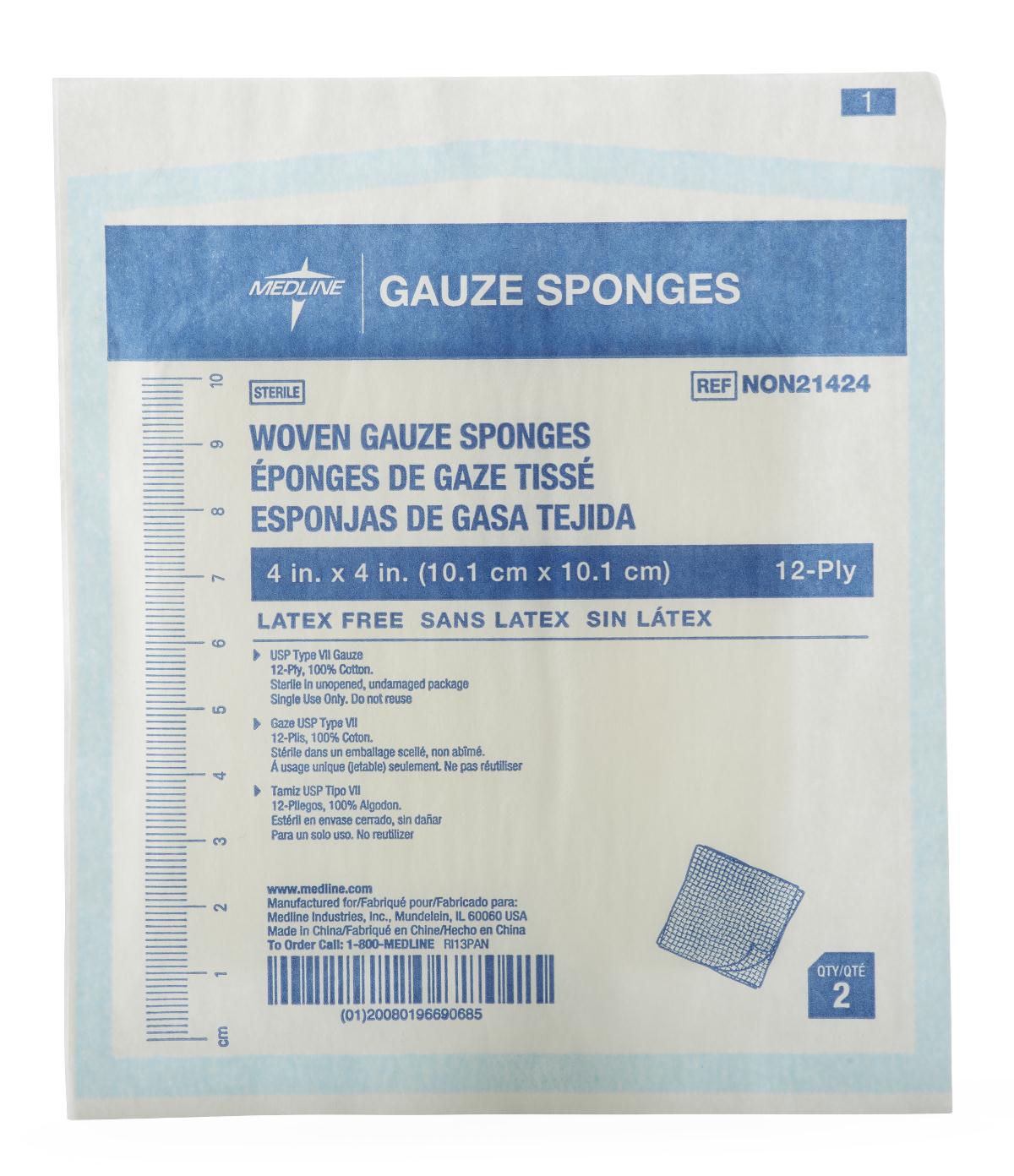 Buy JMS Ready-made Cotton Non-Sterile Swab Gauze Pads 12 Ply 300